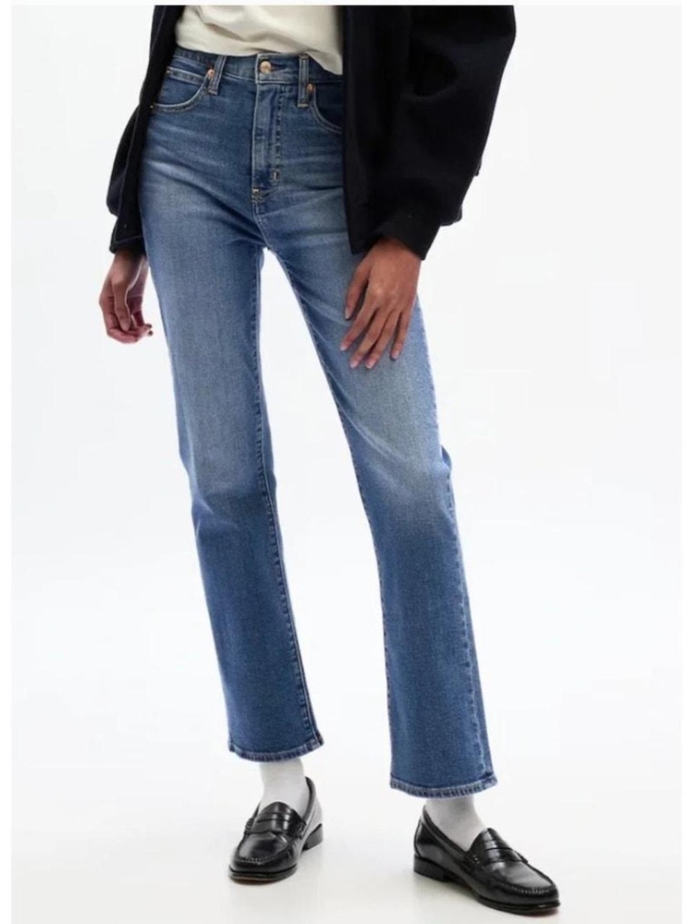 GAP Kick Fit High Rise Women's 31 Ankle Crop Jeans